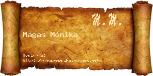 Magas Mónika névjegykártya