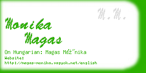 monika magas business card